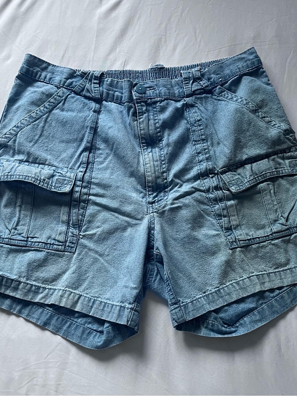 denim like cargo shorts